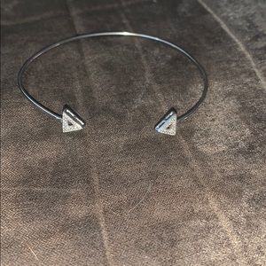 Silver plated bangle bracelet